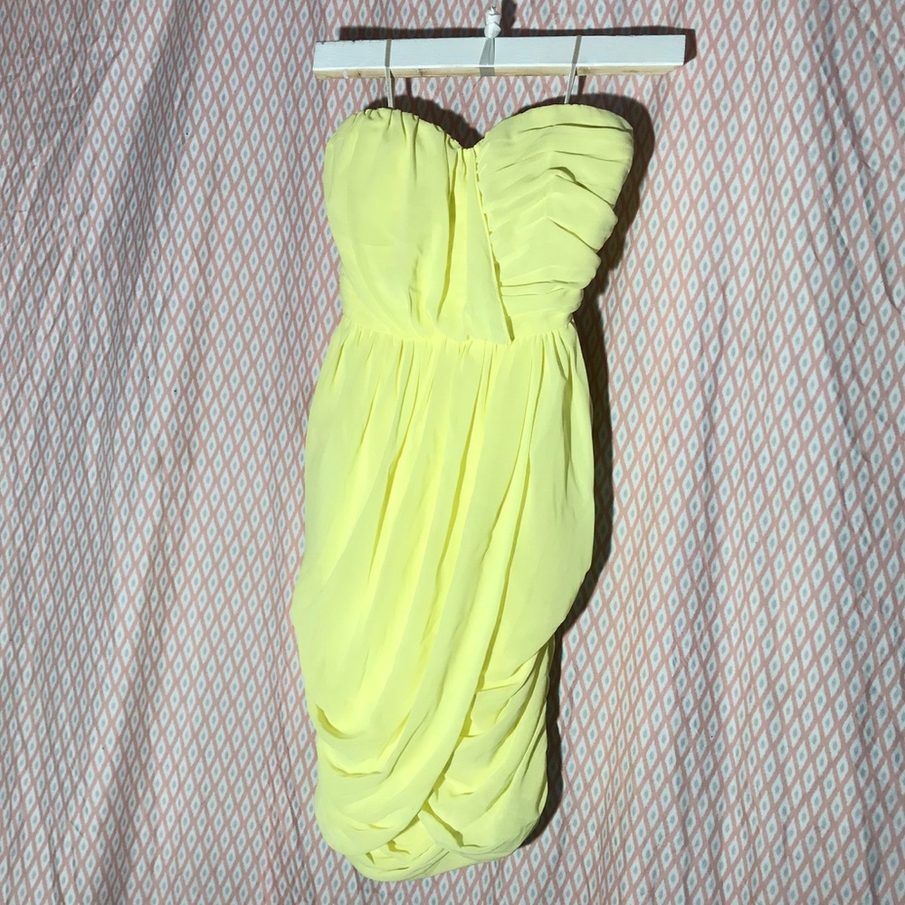 Glam Semi Formal Strapless Dress